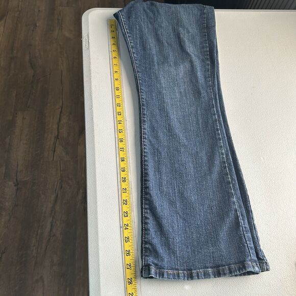 Levis Womens Jeans 16 Short 515 Bootcut Blue Dark Wash Stretch Classic Denim - Picture 8 of 10